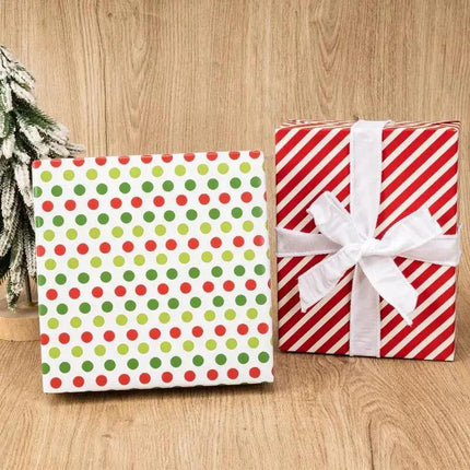 LaRibbons 30" x 10' Christmas Holiday Reversible Gift Wrap Kit | Winter Friends LaRibbons and Crafts
