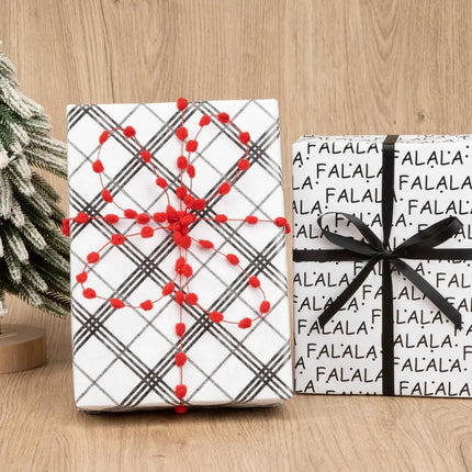 30" x 10' Holiday Reversible Wrapping Paper Bundle (4-pack) | Pretty as a Package LaRibbons and Crafts