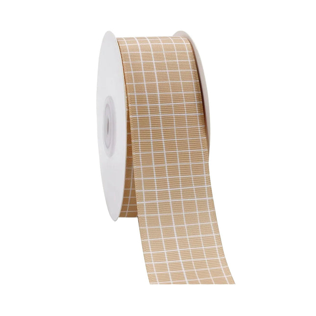 HARVEST CHECK GROSGRAIN RIBBON