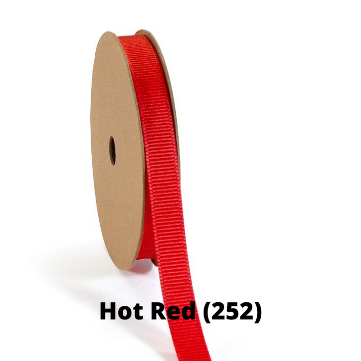 Textured Grosgrain Ribbon | Hot Red (252)