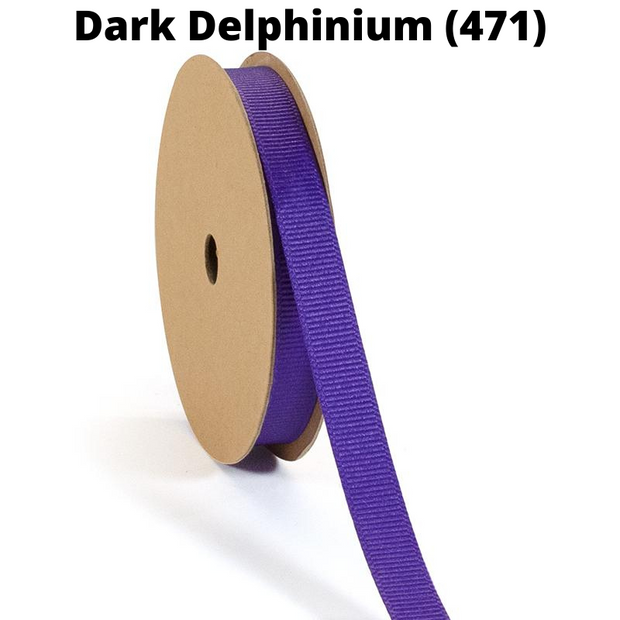 Textured Grosgrain Ribbon | Dark Delphinium (471)