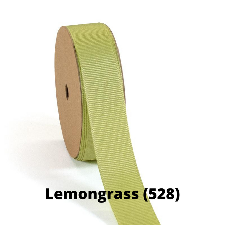 Textured Grosgrain Ribbon | Lemon Grass (528)