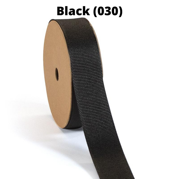 Textured Grosgrain Ribbon | Black (030)