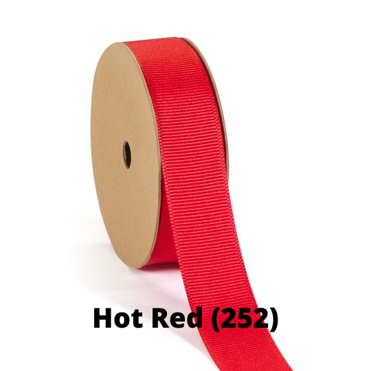 Textured Grosgrain Ribbon | Hot Red (252)