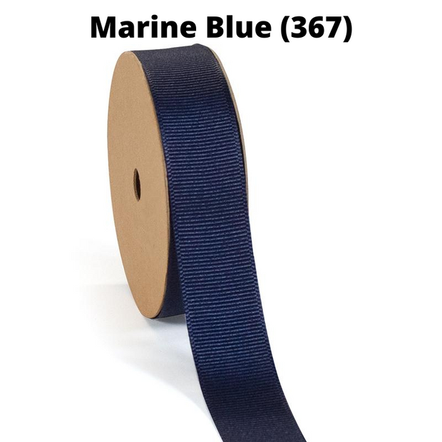 Textured Grosgrain Ribbon | Marine Blue (367)