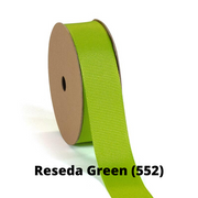 Textured Grosgrain Ribbon | Reseda Green (552)