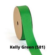 Textured Grosgrain Ribbon | Kelly Green (581)