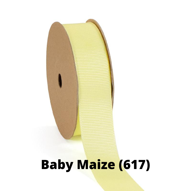 Textured Grosgrain Ribbon | Baby Maize (617)