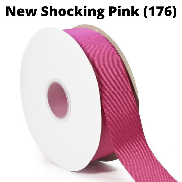 Textured Grosgrain Ribbon | New Shocking Pink (176)