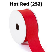 Textured Grosgrain Ribbon | Hot Red (252)