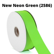 Textured Grosgrain Ribbon | Neon Green (2586)