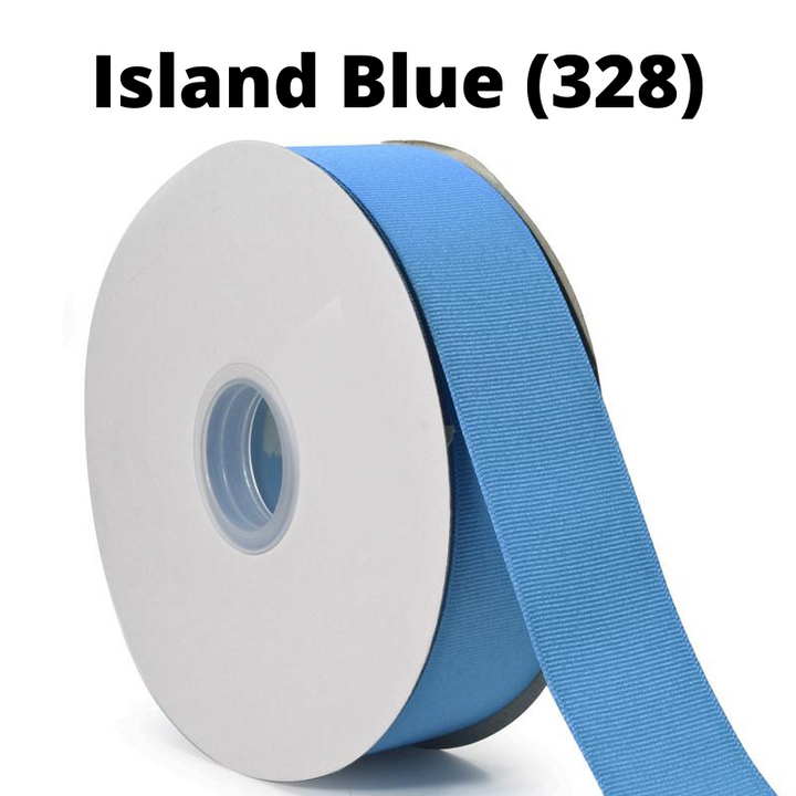 Textured Grosgrain Ribbon | Island Blue (328)