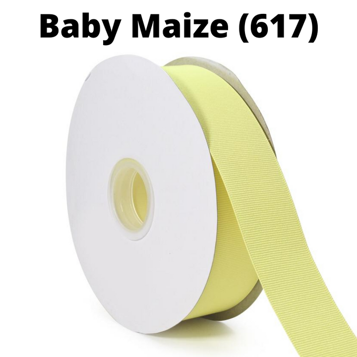 Textured Grosgrain Ribbon | Baby Maize (617)