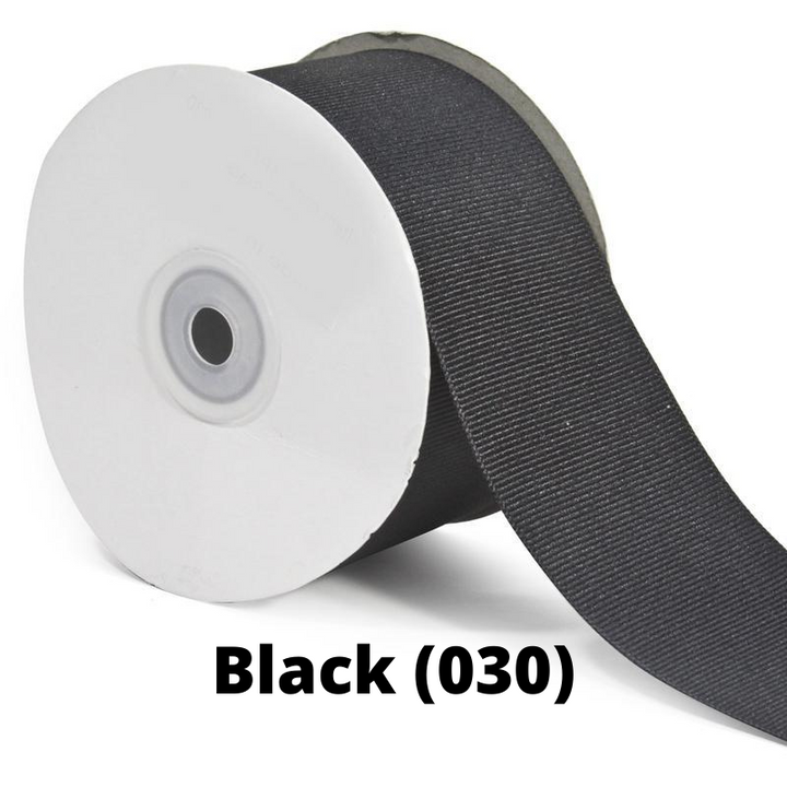 Textured Grosgrain Ribbon | Black (030)