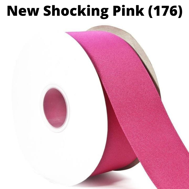 Textured Grosgrain Ribbon | New Shocking Pink (176)