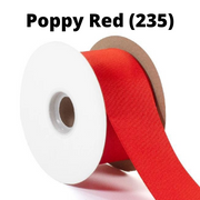 Textured Grosgrain Ribbon | Poppy Red (235)