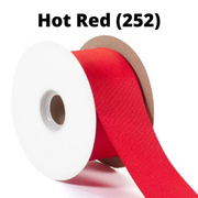 Textured Grosgrain Ribbon | Hot Red (252)