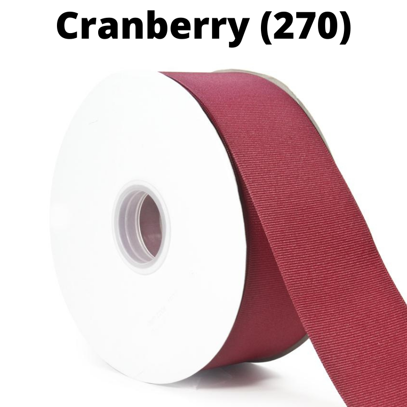 Textured Grosgrain Ribbon | Cranberry (270)