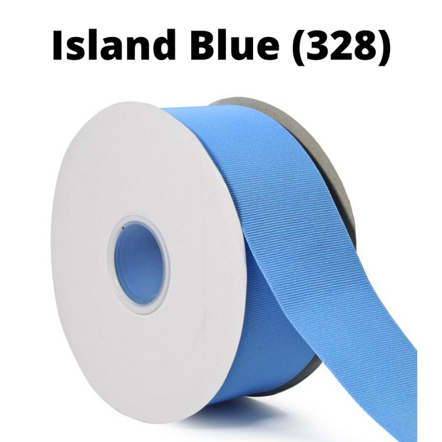 Textured Grosgrain Ribbon | Island Blue (328)