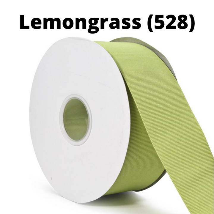 Textured Grosgrain Ribbon | Lemon Grass (528)