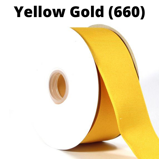 Textured Grosgrain Ribbon | Yellow Gold (660)