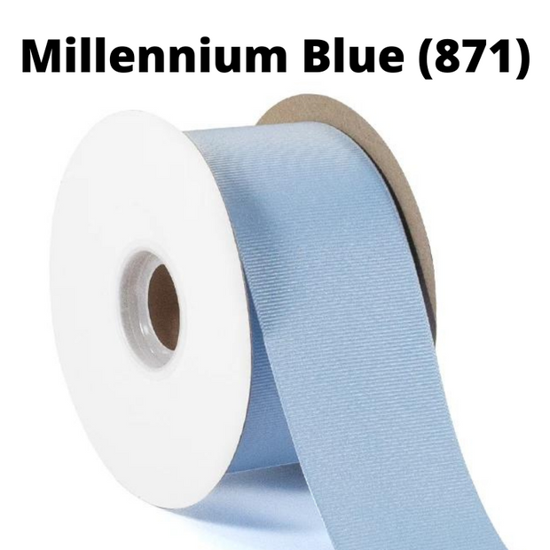 Textured Grosgrain Ribbon | Millenium Blue (871)