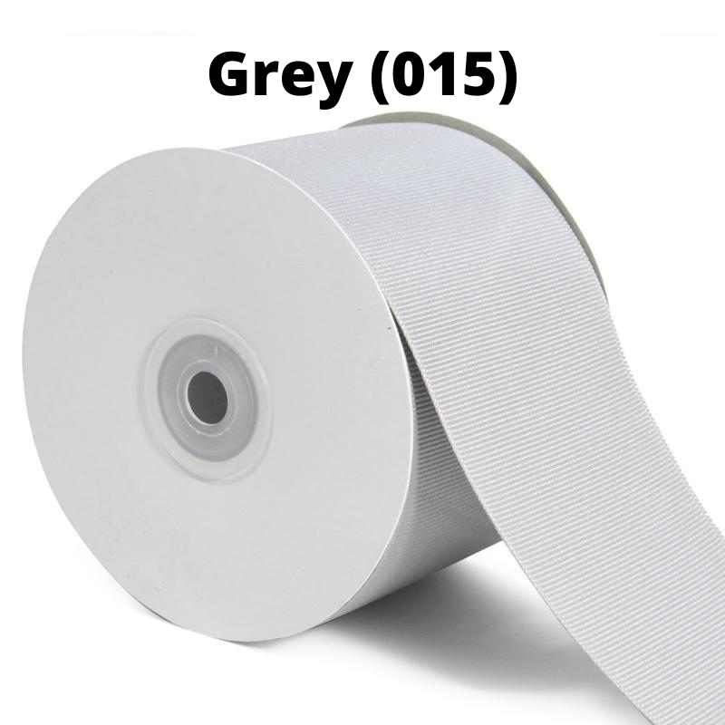 Textured Grosgrain Ribbon | Grey (015)