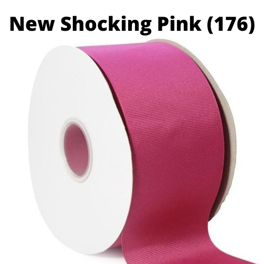 Textured Grosgrain Ribbon | New Shocking Pink (176)