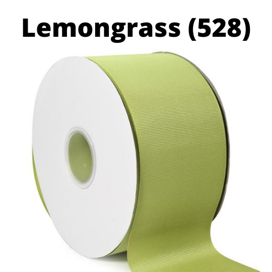 Textured Grosgrain Ribbon | Lemon Grass (528)