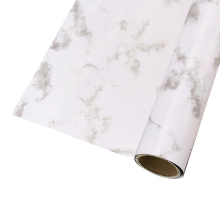 24" x 417' Wrapping Paper Half Ream | White Marble LaRibbons and Crafts