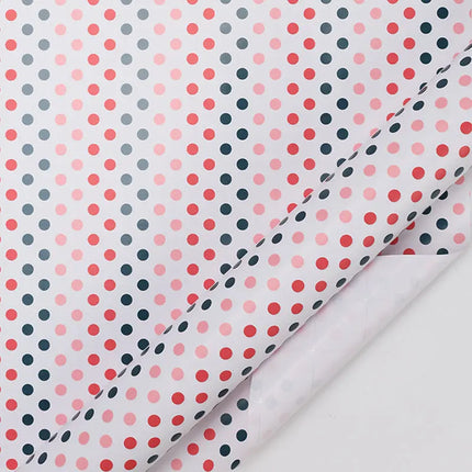24" x 417' Wrapping Paper Half Ream | Polka Dot Multi LaRibbons and Crafts