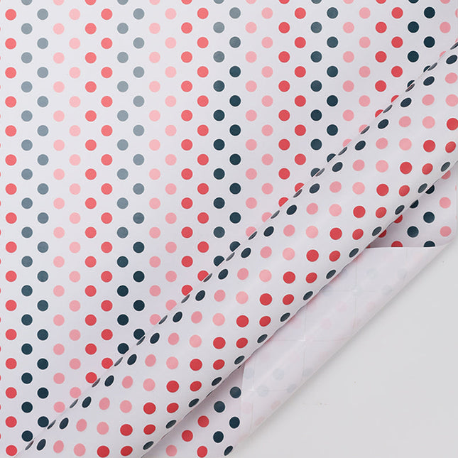 24" x 417' Wrapping Paper Half Ream | Polka Dot Multi LaRibbons and Crafts