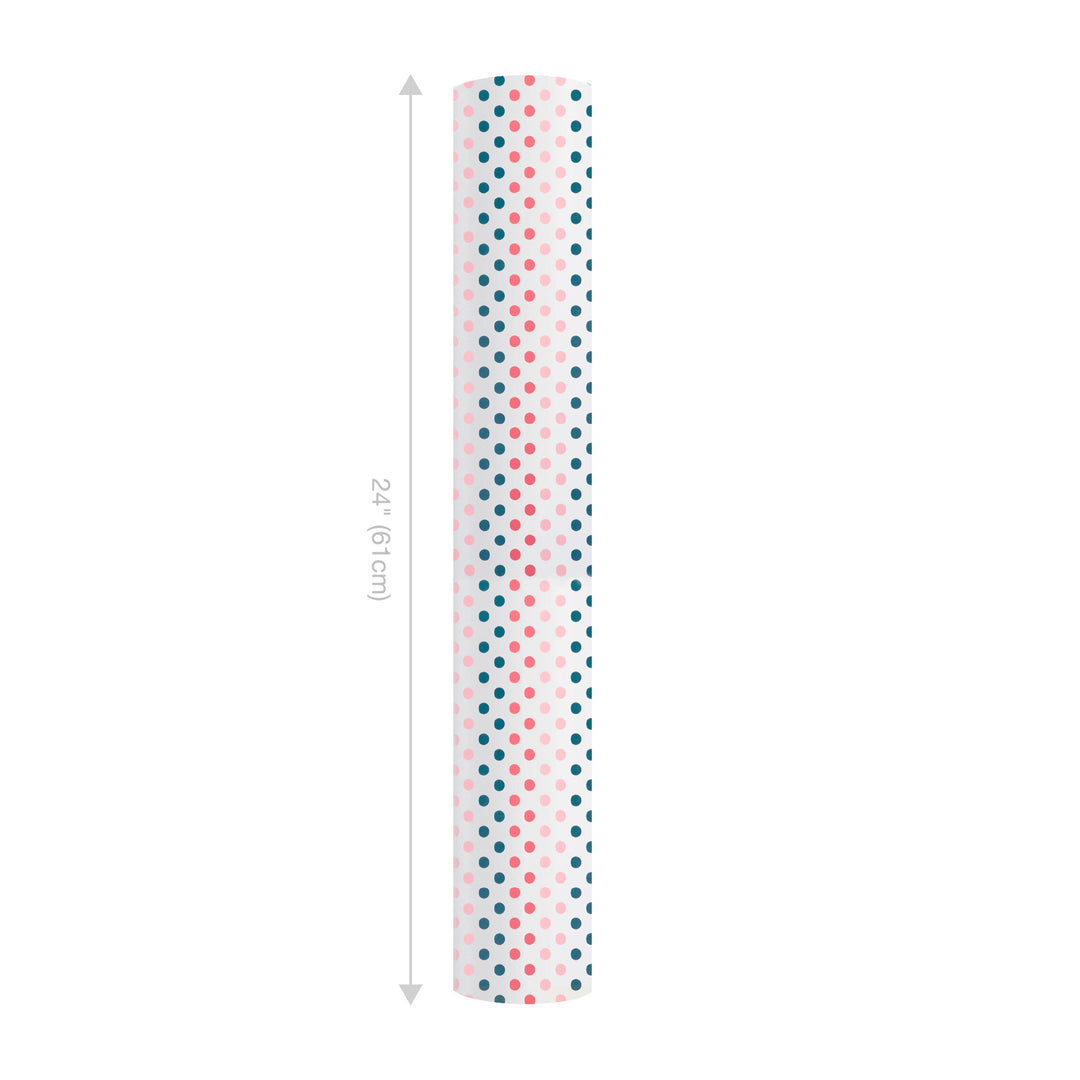 24" x 417' Wrapping Paper Half Ream | Polka Dot Multi