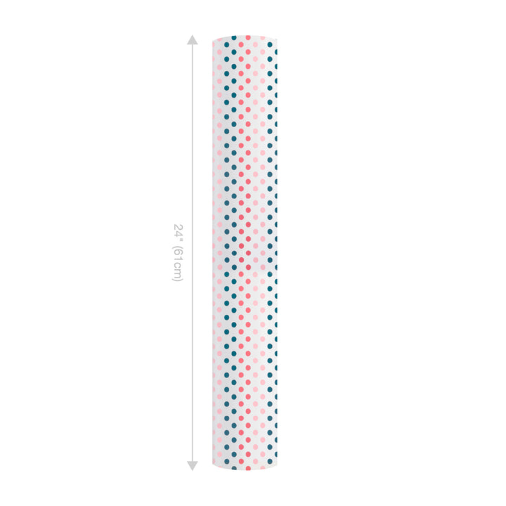 24" x 417' Wrapping Paper Half Ream | Polka Dot Multi