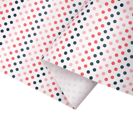 24" x 417' Wrapping Paper Half Ream | Polka Dot Multi LaRibbons and Crafts