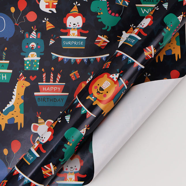 24" x 417' Wrapping Paper Half Ream | Birthday Delight LaRibbons and Crafts
