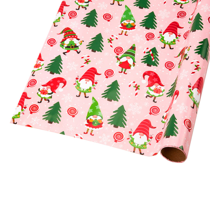 30" x 10' Holiday Wrapping Paper | Holiday Gnome