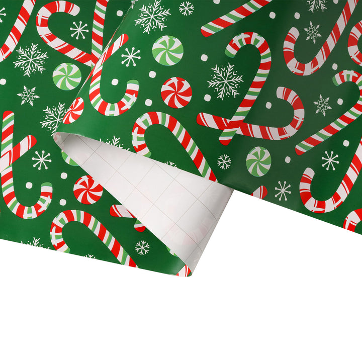 LaRibbons 30" x 10' Christmas Wrapping Paper Bundle (4-pack) | Gnome Pink