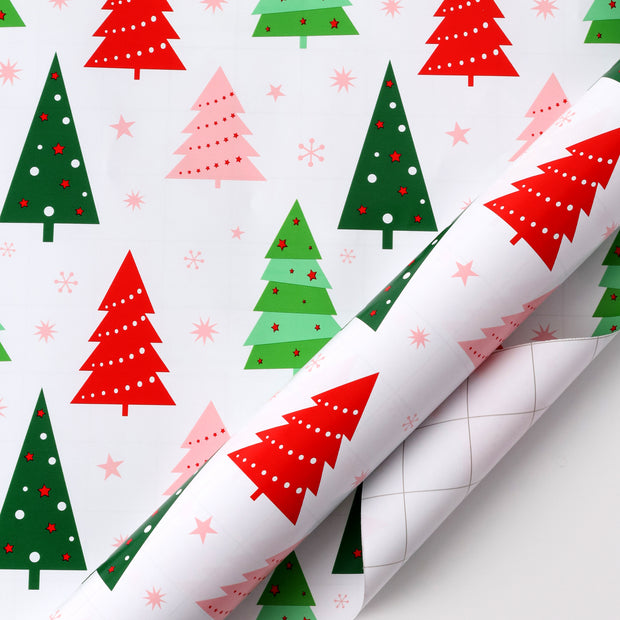 30" x 10' Holiday Wrapping Paper | Holiday Trees