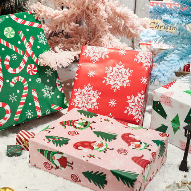 30" x 10' Holiday Wrapping Paper | Candy Cane