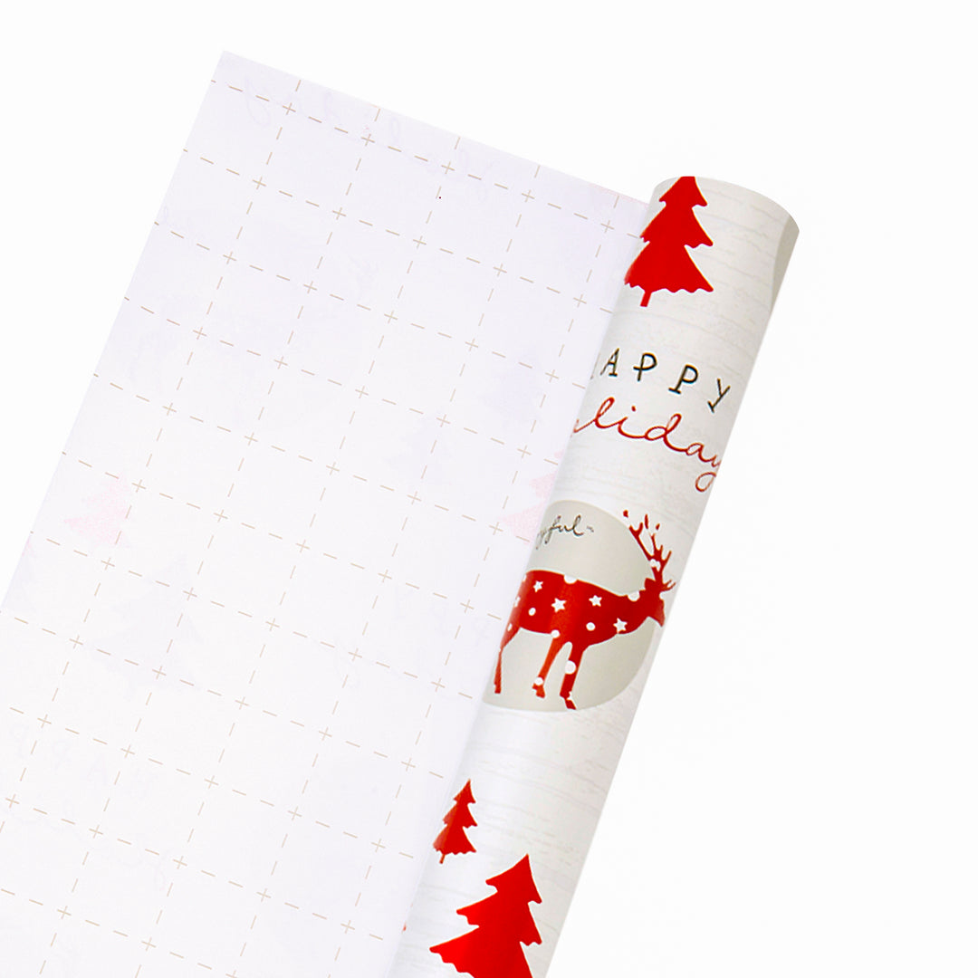 30" x 10' Holiday Wrapping Paper | Old Fashioned Stag - 20% OFF & BUY ONE GET ONE FREE