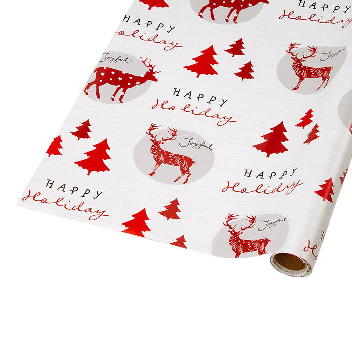 30" x 10' Holiday Wrapping Paper | Old Fashioned Stag - 20% OFF & BUY ONE GET ONE FREE