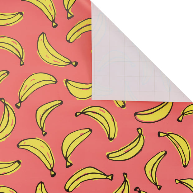 30" x 10' Wrapping Paper | Banana  Pink/Yellow
