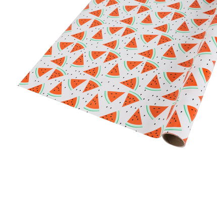 30" x 10' Wrapping Paper | Watermelon White/Pink LaRibbons and Crafts