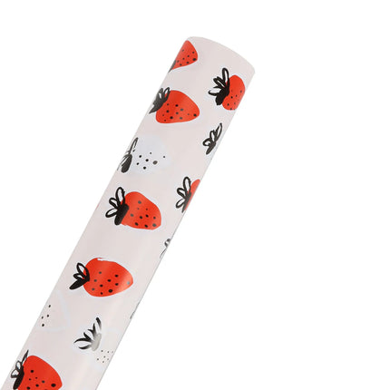 30" x 10' Wrapping Paper | Strawberry Pink/Red LaRibbons and Crafts