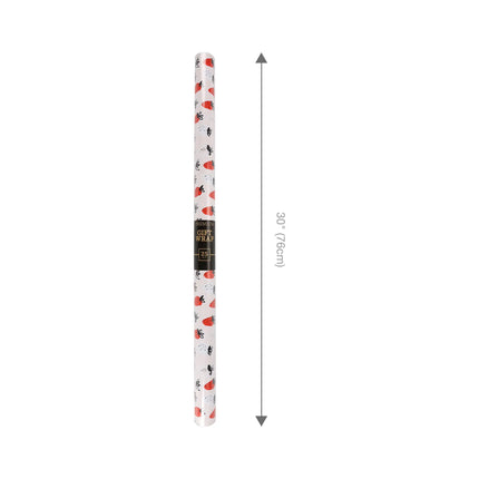 30" x 10' Wrapping Paper | Strawberry Pink/Red LaRibbons and Crafts