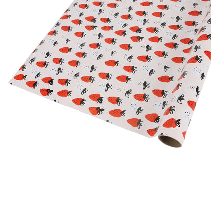 30" x 10' Wrapping Paper | Strawberry Pink/Red LaRibbons and Crafts