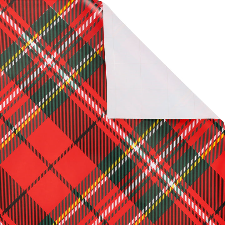 30" x 10' Holiday Wrapping Paper Bundle (3-pack) | Plaid Red/Black