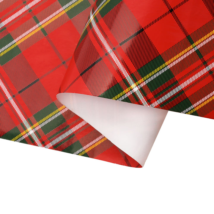 30" x 10' Holiday Wrapping Paper Bundle (3-pack) | Plaid Red/Black