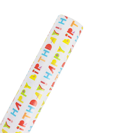 30" x 10' Wrapping Paper | Happy Birthday LaRibbons and Crafts